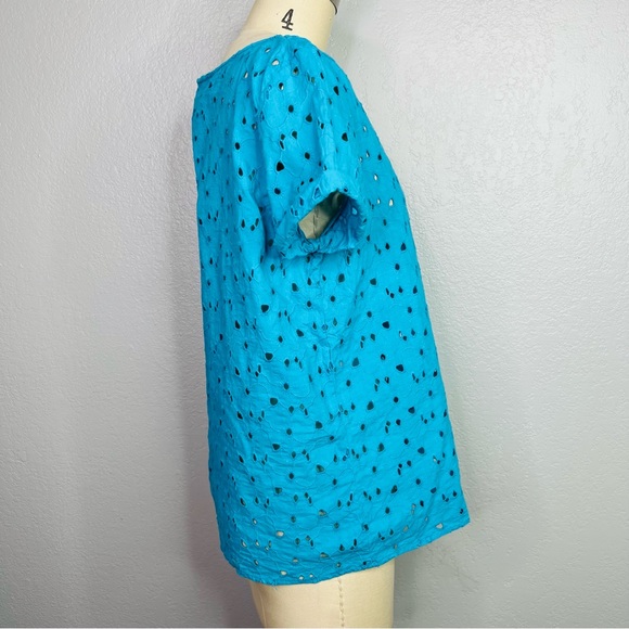 Twist & tango eyelet, short sleeve blouse sz 36 small - Picture 5 of 6